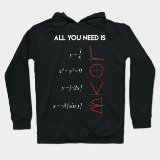 All You Need Is Love Math Teacher Gift Hoodie